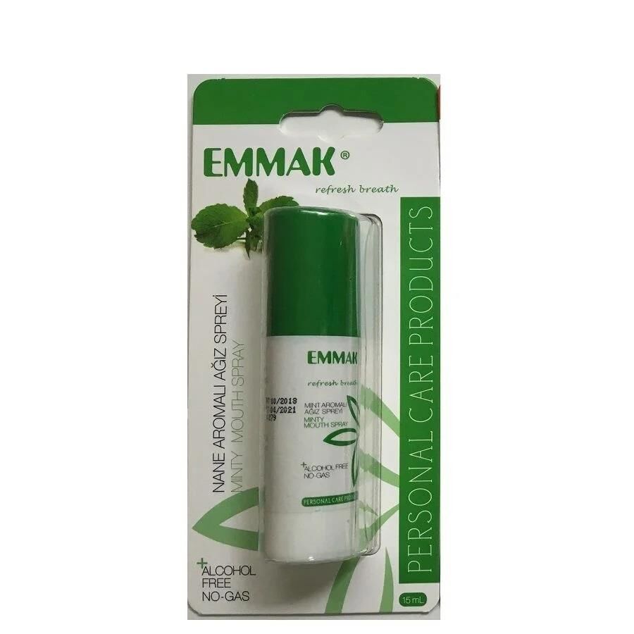Emmak Ağız Spreyi Mint Aromalı Alkolsüz 15ml