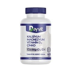 Dayvit Kalsiyum Magnezyum Vitamin D Çinko 60 Tablet