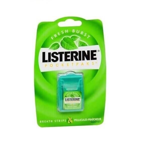 Listerine Pocketpaks Fresh Burst Strips 24 Adet