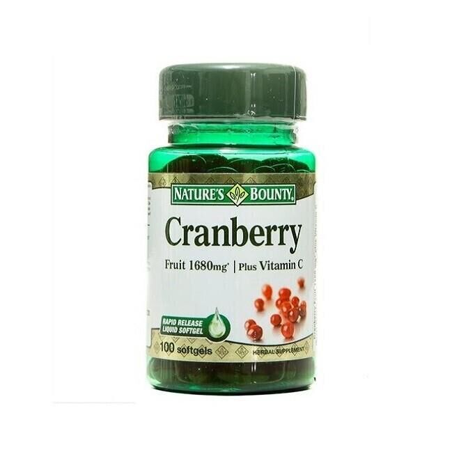 Natures Bounty Cranberry Plus Vitamin C 100 Softjel