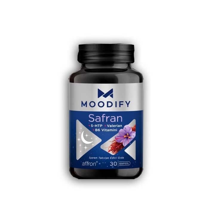 Moodify Safran, 5 Htp, Valerin Vit B6 30 Kapsül