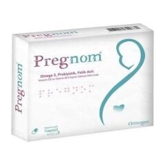 Pregnom Balık Yağı Probiyotik 30 Kapsül
