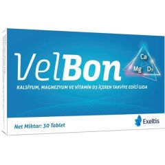 Exeltis Velbon Kalsiyum Magnezyum ve Vitamin D3 30 Tablet
