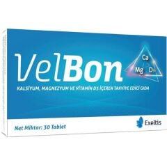 Exeltis Velbon Kalsiyum Magnezyum ve Vitamin D3 30 Tablet