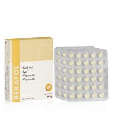 Bekafol Folik Asit İyot Vitamin B6 Vitamin B12 Tablet 90 lık