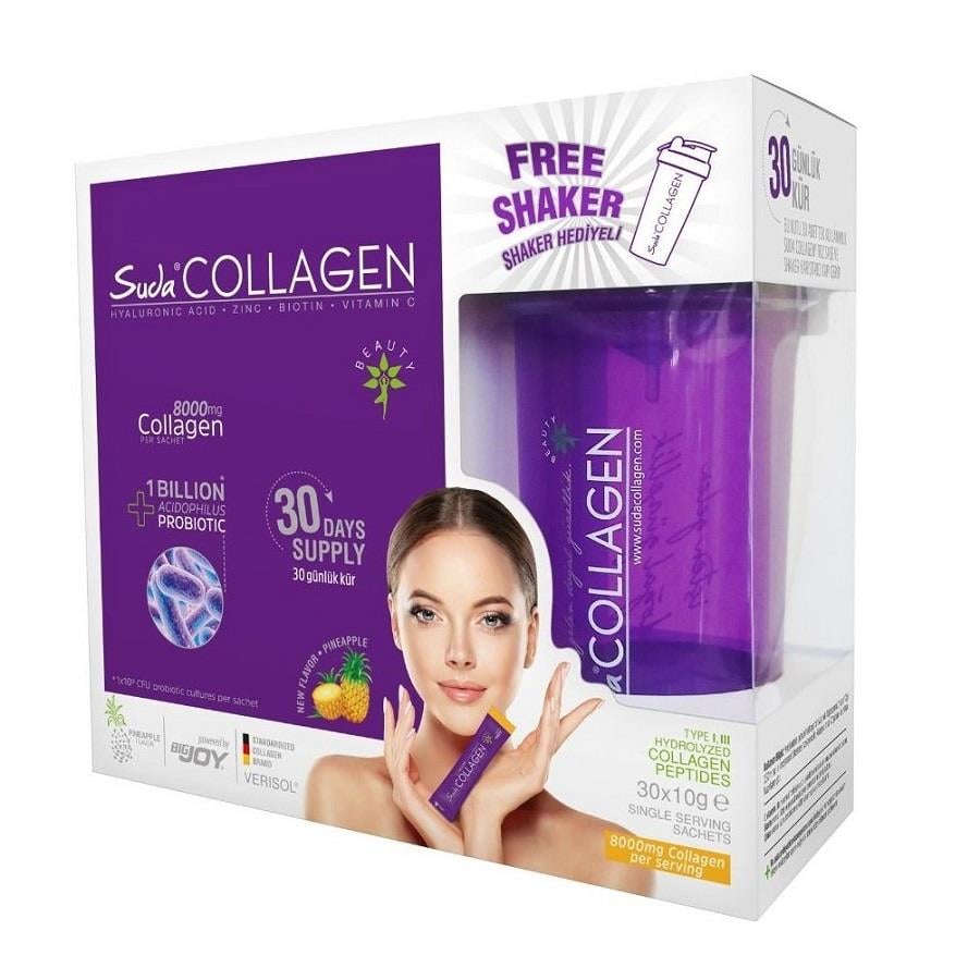Suda Collagen + Probiotic Pineapple 10gr lık 30 Saşe