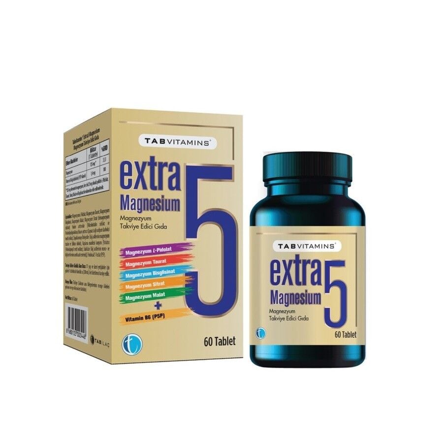 TabVitamins Extra 5 Magnezyum 60 Tablet
