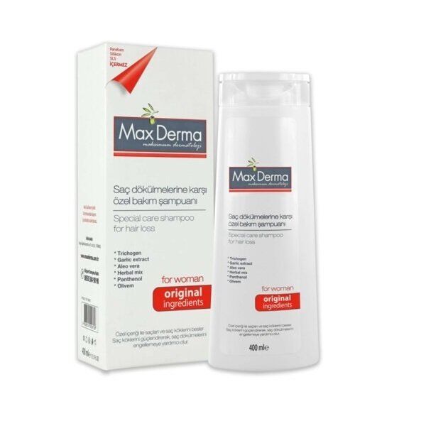 Max Derma Saç Dökülmelerine Karşı Özel Bakım Şampuanı For Women 400 ml
