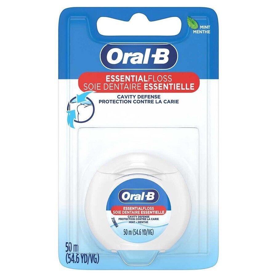Oral-B Essential Floss, Mumlu, Nane, 54 Yard 50 m