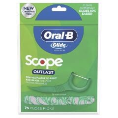 Oral-B Glide Scope Outlast Nane Aromalı Kürdanlı Diş İpi 75 Adet