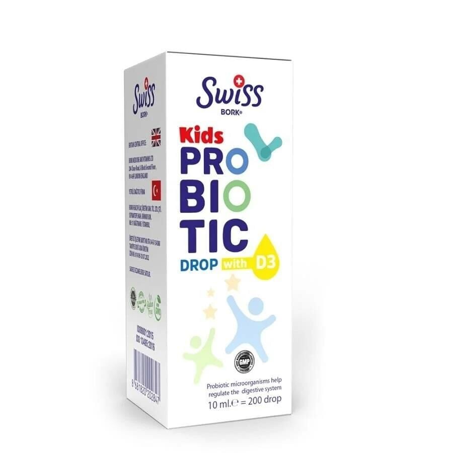 Swiss Bork Kids Probiotic Drop With D3 Damla 10 ML
