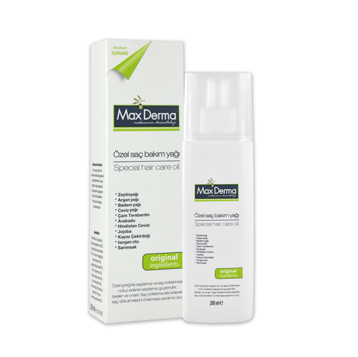 Max Derma Özel Saç Bakım Yağı - 200 ml