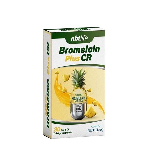 NbtLife Bromelain Plus CR 30 Kapsül