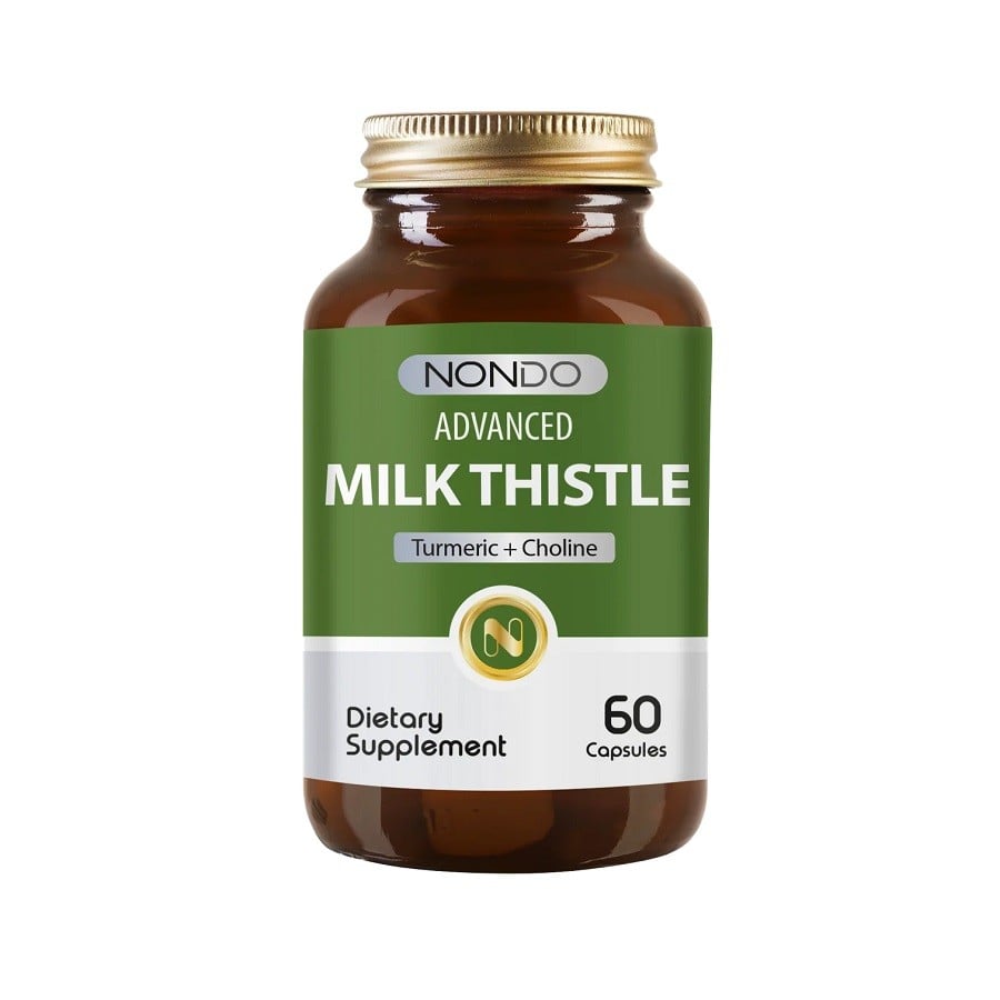 Nondo Advanced Milk Thistle With Turmeric + Choline 60 Kapsül