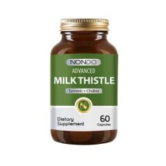 Nondo Advanced Milk Thistle With Turmeric + Choline 60 Kapsül