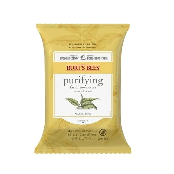 Burt's Bees Facial Cleansing Towelettes with White Tea Extract 30lu