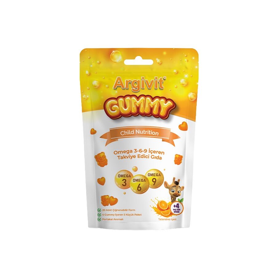 Argivit Gummy Child Nutrition Omega 3 20 Gummies