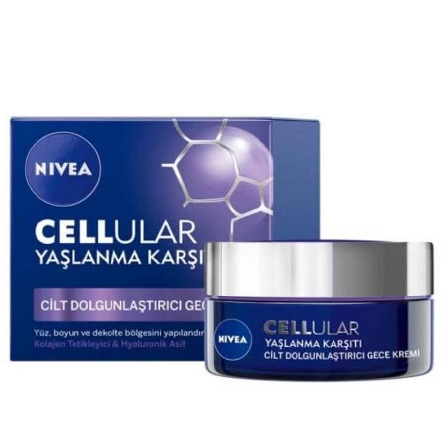 Nivea Hyaluron Cellular Filler Sıkılaştırıcı Gece Kremi 50 ml