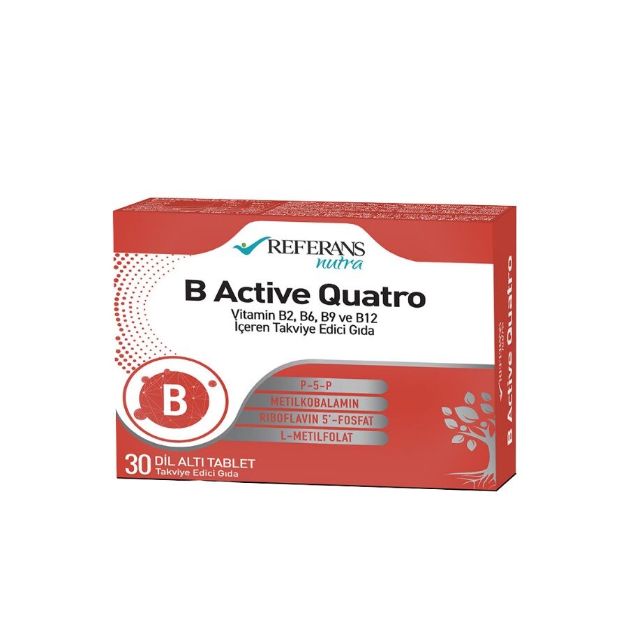 Referans Nutra B Active Quatro 30 Dil Altı Tablet