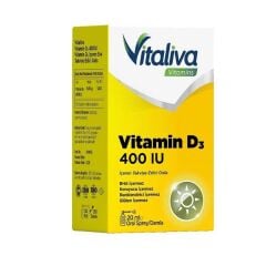 Vitaliva Vitamin D3 400IU Sprey Damla 20Ml