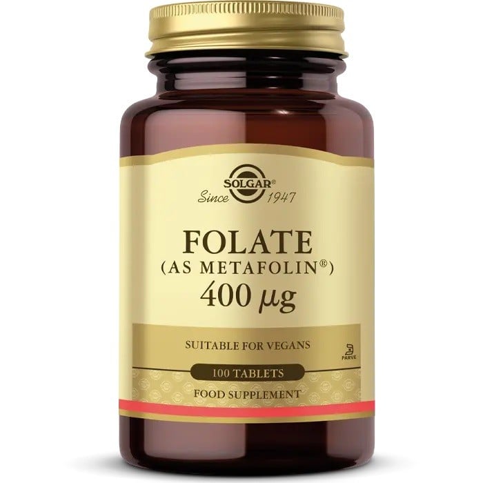 Solgar FOLATE (Metafolin) 400 MCG 100 Tablet