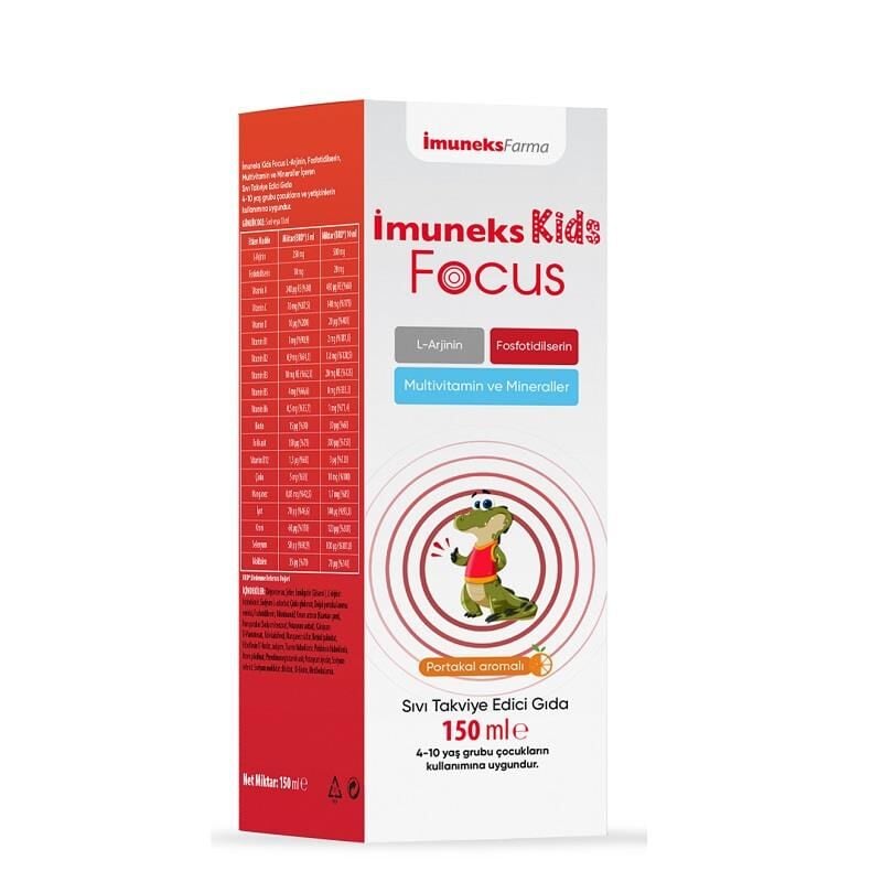Imuneks Kids Focus Sıvı Takviye Edici 150ml