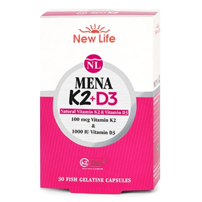 New Life Mena K2 + D3 Kapsül 30 luk