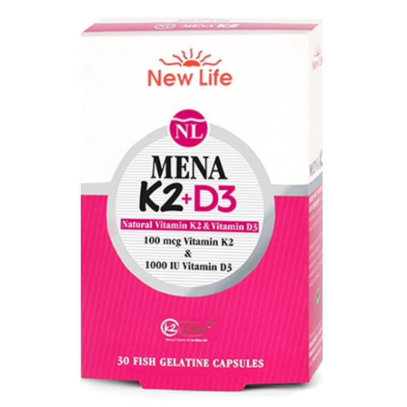 New Life Mena K2 + D3 Kapsül 30 luk