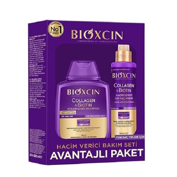 Bioxcin Collagen + Biotin Avantaj Paketi - Şampuan 300 ml + Saç Kremi 200 ml