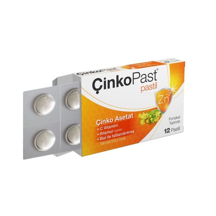 Çinkopast Portakal Ihlamur Bal 12 Pastil