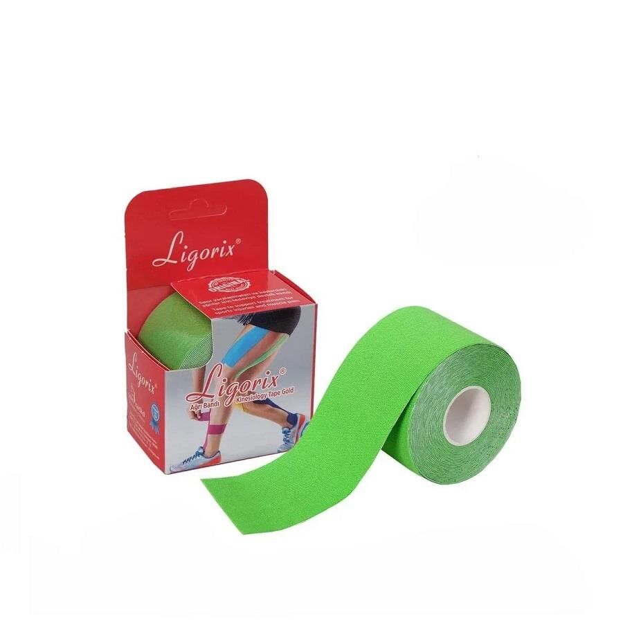 Ligorix Kinesio Tape Kas Bandı 5cm x 5m Yeşil