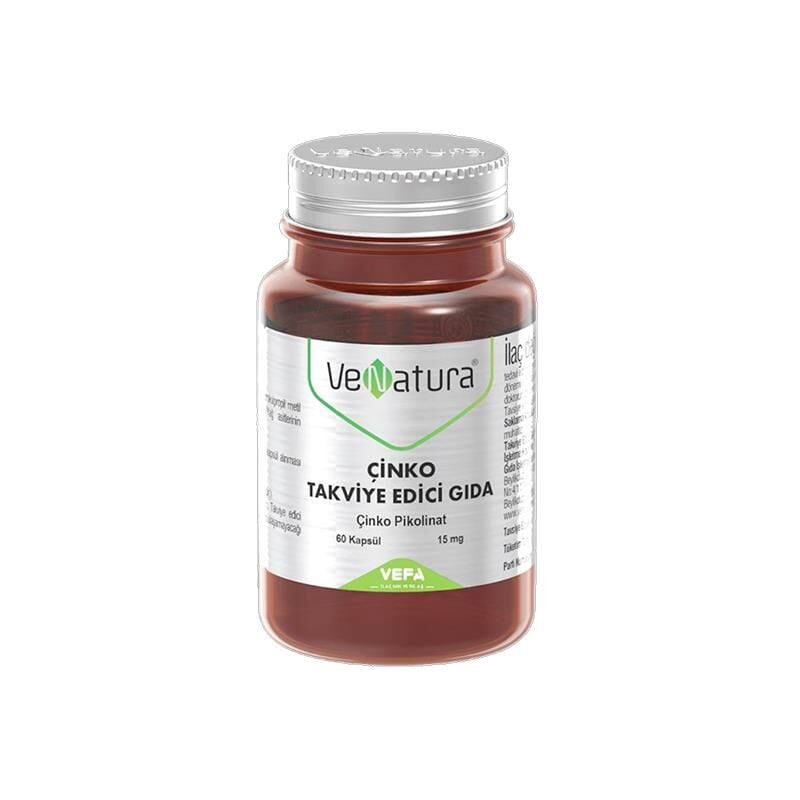 Venatura Çinko Pikolinat 15mg 60 Kapsül