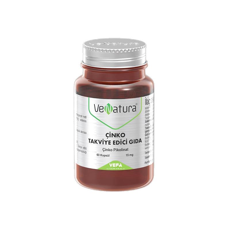Venatura Çinko Pikolinat 15mg 60 Kapsül
