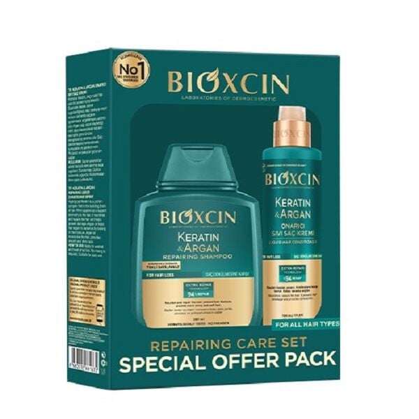 Bioxcin Keratin Argan Avantaj Paketi - Şampuan 300 ml + Saç Kremi 200 ml