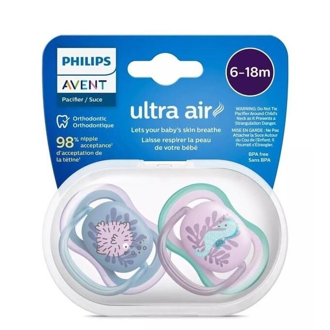 Avent Ultra Air Emzik 6-18 Ay 2li Kız SCF085/61