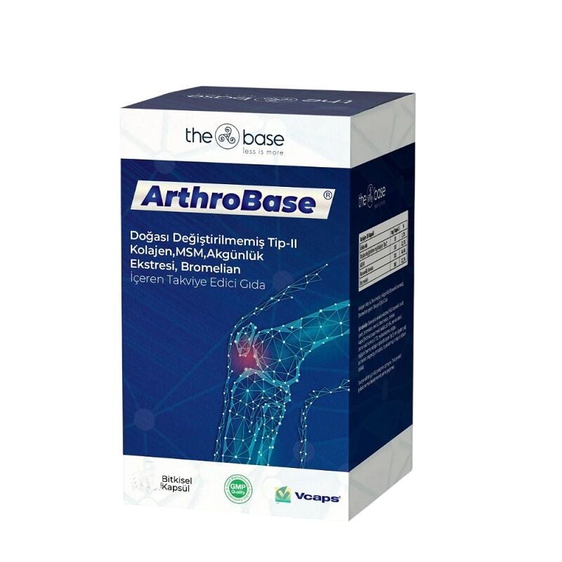 The Base Arthrobase Kolajen Tip II 30 Kapsül