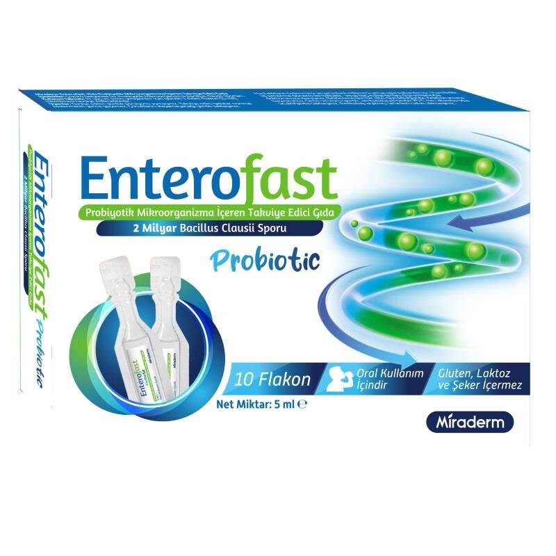 Enterofast Probiotic 10 Flakon Yetişkin