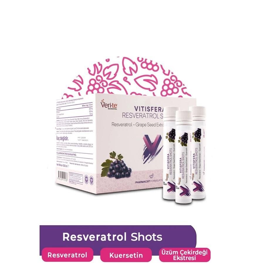 Vitisfera Resveratrol Shot Orman Meyveleri Aromalı 20x25 ml