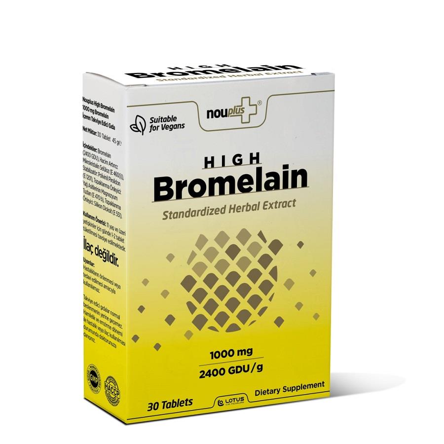 Nouplus High Bromelain 1000MG 30 Tablet