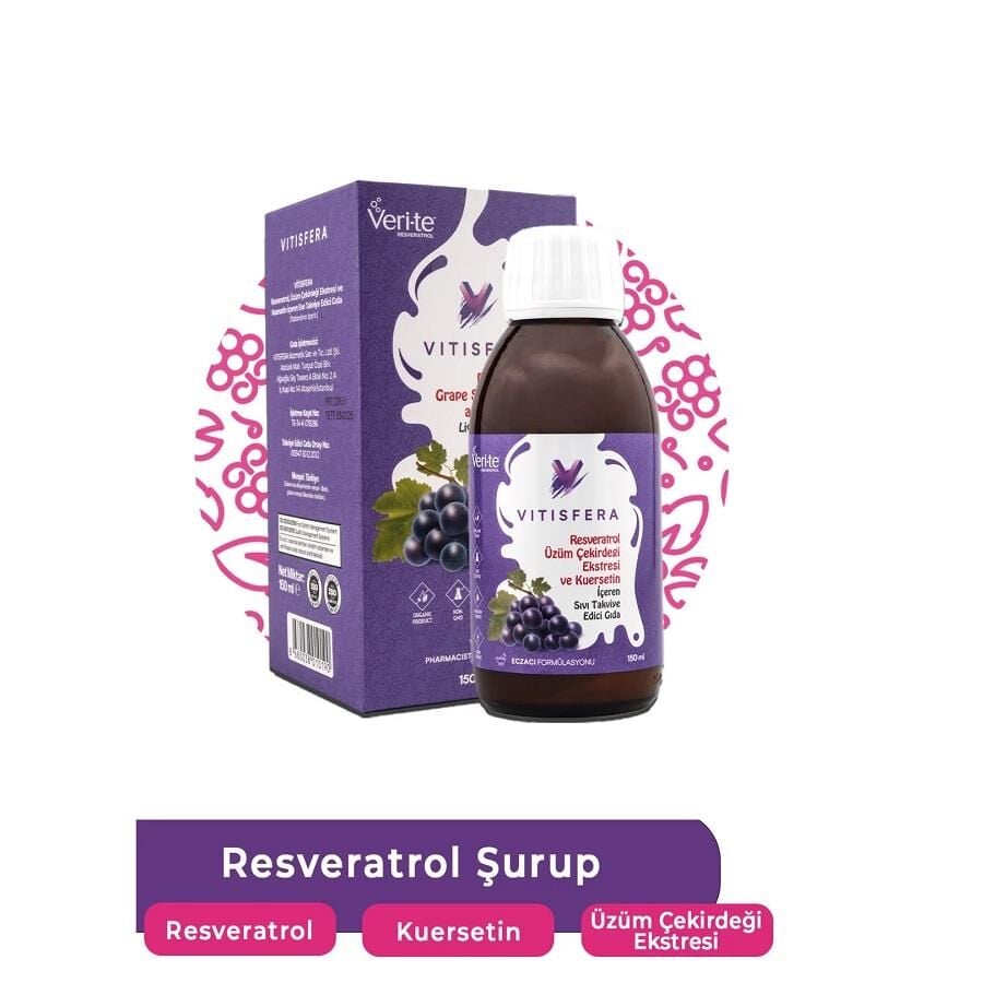 Vitisfera Resveratrol Şurup Orman Meyveleri Aromalı 150 ml