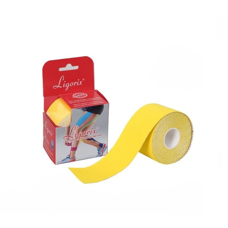 Ligorix Kinesio Tape Kas Bandı 5cm x 5m Sarı