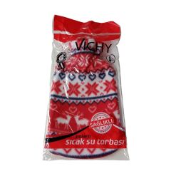 Vichy Sıcak Su Torbası Termofor Desenli Kılıflı