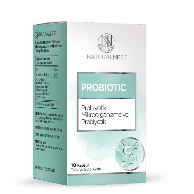 Naturalnest Probiotic Mikroorganizme Ve Prebiyotik 10 Kapsül