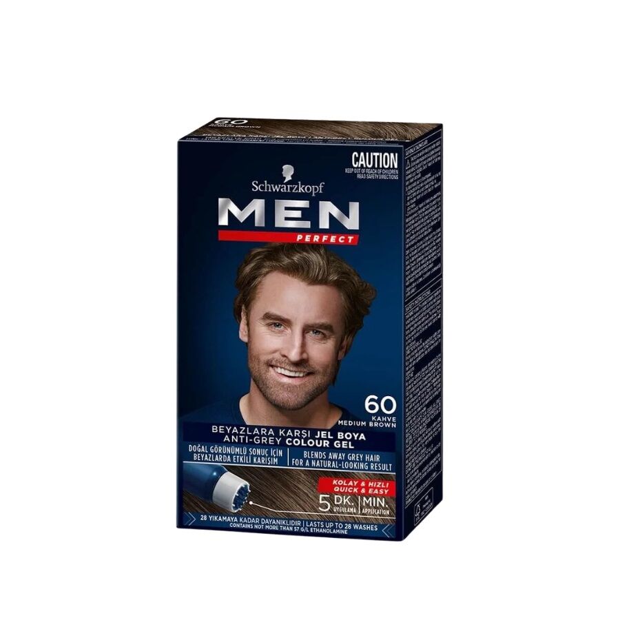 Schwarzkopf Men Perfect Saç Boyası No: 60 Kahve