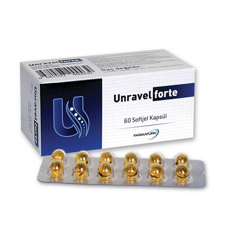 Unravel Forte 60 Softjel Kapsül