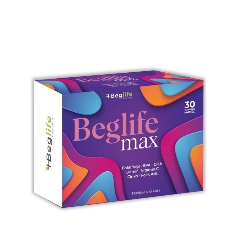 BEG Life Max Balık Yağı Demir Vit C 30 Kapsül