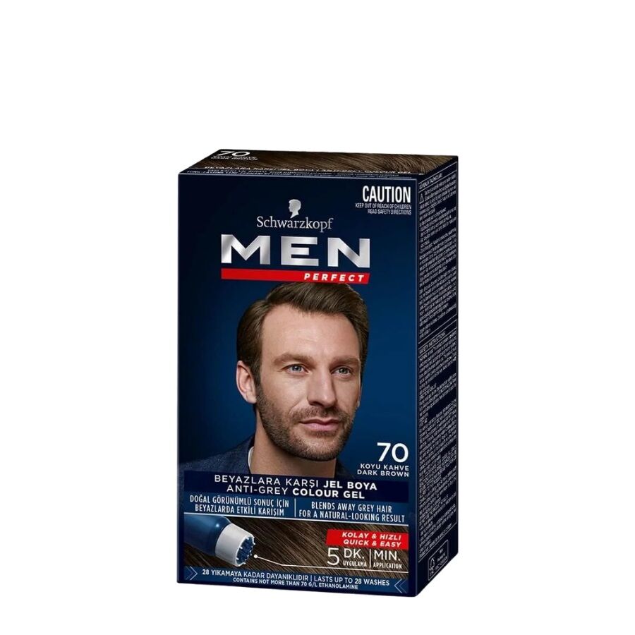 Schwarzkopf Men Perfect Saç Boyası No:70 Koyu Kahve