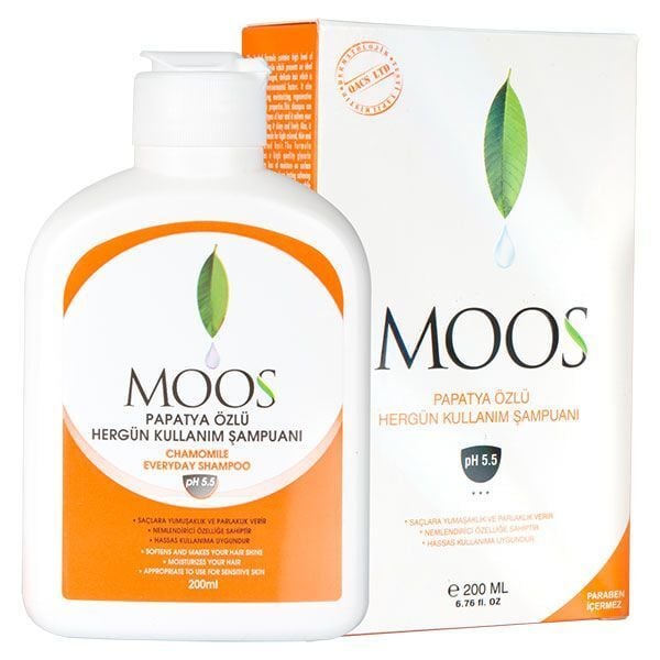 Moos Papatya Özlü Hergün Kullanım Şampuanı pH 5.5 200ml