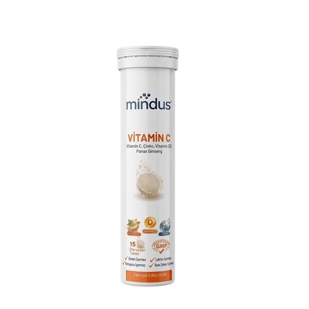 Mindus Vitamin C 15 Efervesan Tablet