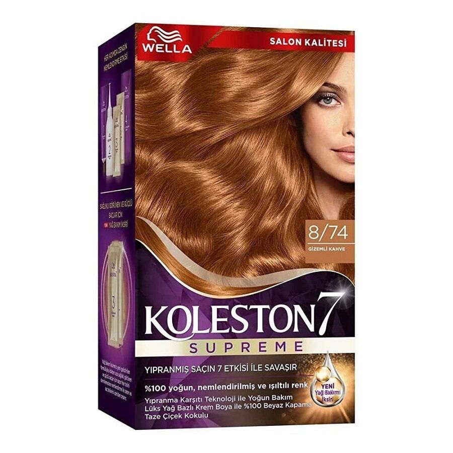 Wella Koleston Supreme Kit 8/74 Gizemli Kahve